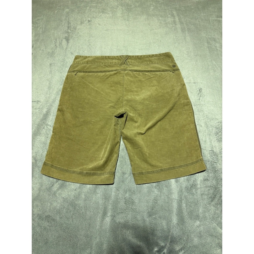 Athleta Women Size 8 Green Corduroy Board Walking Shorts AT39213 Y2K